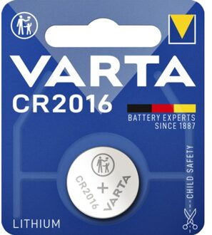 Varta Batterij Varta knoopcel CR2016 lithium blister a 1stuk