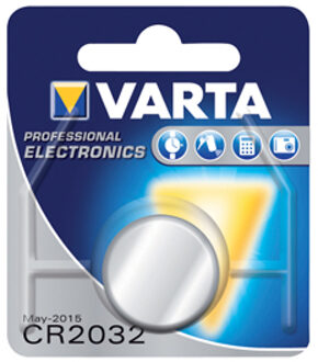 Varta Batterij Varta knoopcel CR2032 lithium blister a 1stuk