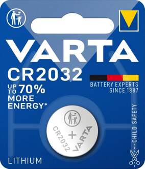 Varta Batterij Varta knoopcel CR2032 lithium blister a 1stuk