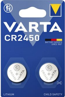 Varta Batterij Varta knoopcel CR2450 lithium blister a 2stuk