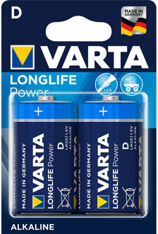 Varta Batterij Varta Longlife Power 2xD