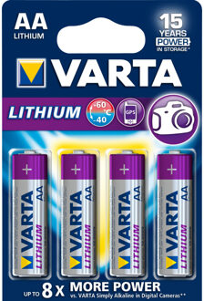 Varta Batterij Varta Ultra lithium 4xAA