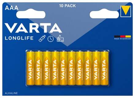 Varta longlife AAA batterijen - set van 10