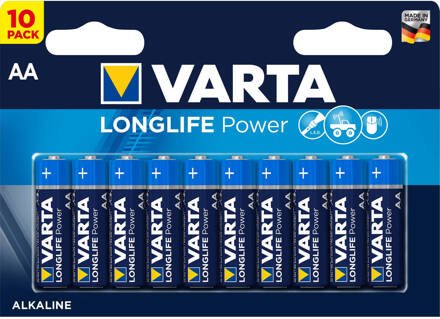 Varta longlife power alkaline AA / LR06 10 pack