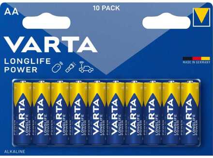 Varta longlife power alkaline AA / LR06 10 pack