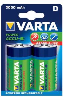 Varta Oplaadbare Batterij Nimh Hr20 D 12v 3000mah 2st 56720101402