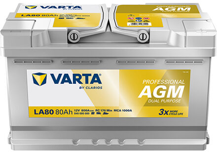 Varta PROFESSIONAL AGM 840080080 Accu 840080080K312
