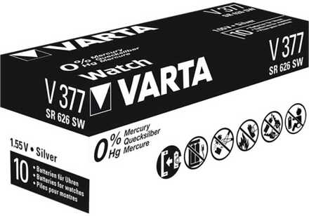 Varta Silver Oxide 377 (626SW) forniturenpack 1