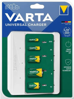 Varta universele oplader Wit