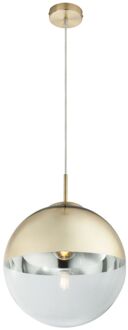 Varus Hanglamp Bol d:30cm mat goud / helder - Modern - Globo - 2 jaar garantie