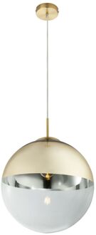 Varus Hanglamp Bol d:33cm mat goud / helder - Modern - Globo - 2 jaar garantie