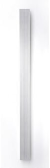 Vasco Bryce Mono designradiator aluminium verticaal 2000x150mm 642W - aansluiting 0066 wit structuur (S600) 112090150200000660600-0000 Wit structuur mat
