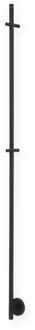 Vasco Spike Elektrische Handdoekradiator - 151.5cm hoog - 35Watt - RAL 9005 - mat zwart 118440115159005 Zwart mat