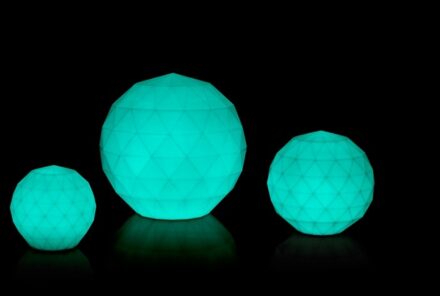 Vases Lampara Bola RGB LED Verlicht