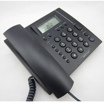 Vaste Telefoon Met Caller Id, Fsk/Dtmf Dual Systeem, Speaker, 5 Niveaus Helderheid, home Hotel Wired Desktop Telefoon Kantoor Vaste zwart