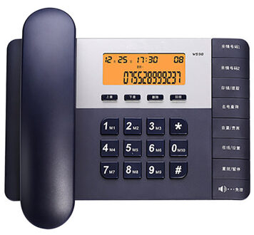 Vaste Telefoon Telefoon Vast Met Speakerphone, Caller Id, Verstelbare Volume & Lcd Helderheid, klok Voor Office Home Hotel