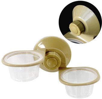 Vaste Type Reptiel Voerbak Voedsel Schotel Voedsel Feeding Tool Opknoping Kom Wastafel Reptiel Benodigdheden (Dubbele Kom)