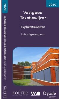 Vastgoed Taxatiewijzer Exploitatiekosten Schoolgebouwen 2020