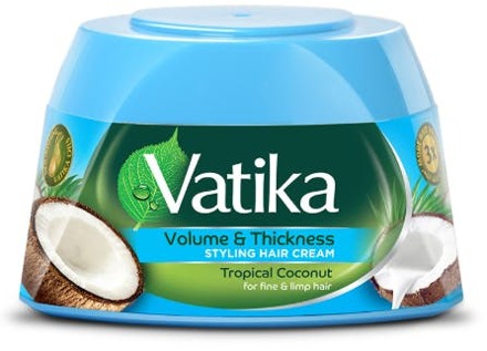 Vatika Leave-In Verzorging Vatika Hair Cream Volume & Thickness Coconut 210 ml