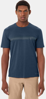 Vaude Cyclist T-Shirt V Blauw - L