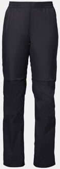 Vaude Drop Pants II Regular Regenbroek Dames Zwart/Donkergrijs - 44