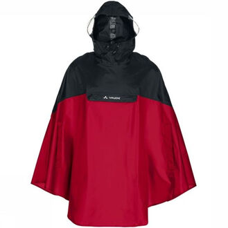 Vaude Poncho Covero Rood/Middenrood - S