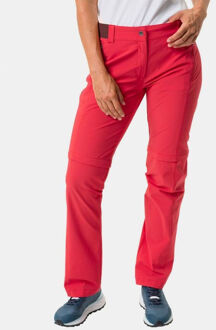 Vaude Women'S Farley Stretch Zo T-Zip Pants Ii Rood - 40 Regular