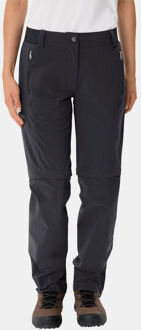 Vaude Women'S Farley Stretch Zo T-Zip Pants Ii Zwart - 34 Long