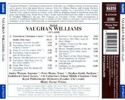 Vaughan Williams: Hodie