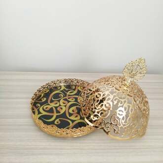 Vav Goud Kleur Arabisch Snack Kom