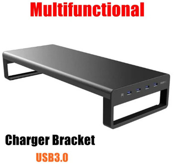 Vaydeer Aluminum Alloy ligent Computer Base Laptop Sn Bracket Multifunctional Charger Bracket with USB3.0 Port for Laptop