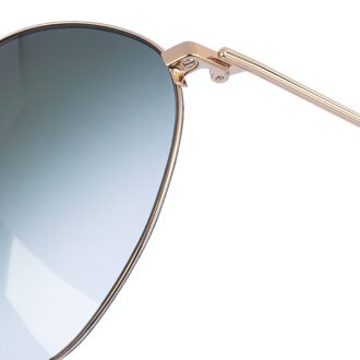 VB220S dameszonnebril van ovaal metaal Donkergrijs - One Size