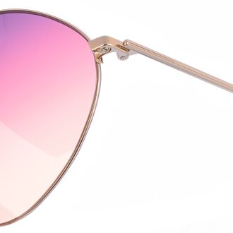 VB220S dameszonnebril van ovaal metaal Goud