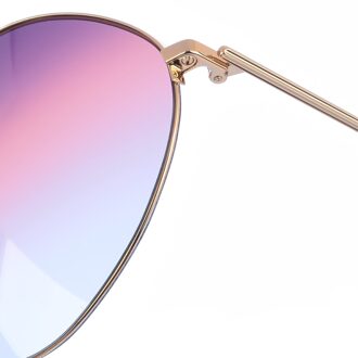 VB220S dameszonnebril van ovaal metaal Paars