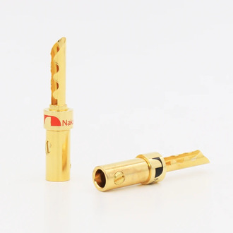 VB415G Gold Plated Banana Plug Speaker Cable Wire Connector BFA banana plug 8pieces