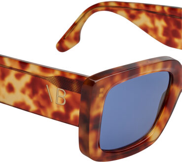 VB653S Vierkante Zonnebril voor Vrouwen Bruin - One Size