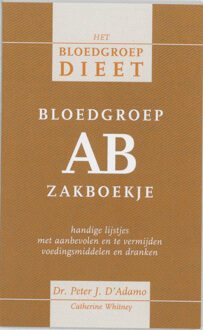 VBK Media Bloedgroep AB zakboekje - Boek P. D'Adamo (9032508881)