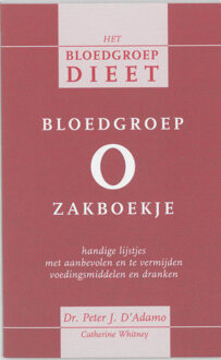 VBK Media Bloedgroep O zakboekje - Boek P. D'Adamo (9032508865)