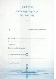 VBK Media Doopkaart 402 (set van 10 ex.) - (ISBN:9789023984023)