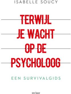 VBK Media Terwijl Je Wacht Op De Psycholoog - Isabelle Soucy