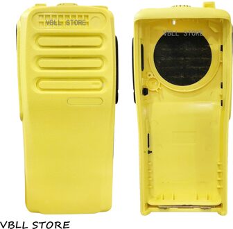 Vbll PMLN6345 Geel Walkie Talkie Reparatie Voorkant Case Behuizing Cover Fit Voor Motorola CP200D DEP450 Draagbare Twee Manier Radio