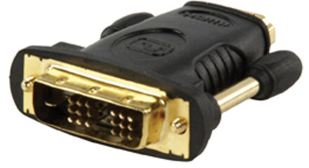 VC-004G tussenstuk voor kabels HDMI A DVI-D Zwart