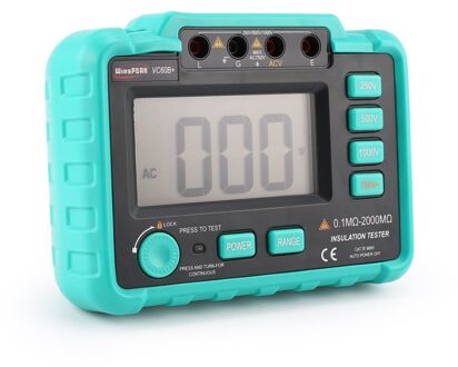 VC60B + 1000V Digitale Auto Range Isolatieweerstand Meter Tester Megohmmeter Megger Hoogspanning Led Indicatie