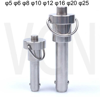 VCN112 BLPR Ball lock pins /Stianless steel quick release pins with Ring Handle / DIA 5/6/8/10/12/16/20 ,LGTH 10 to 100mm pins