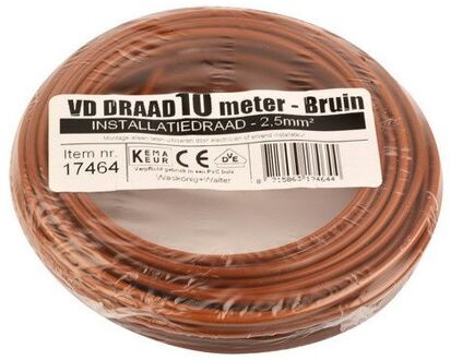 VD Draad 2.5 MM² Bruin - 10 meter