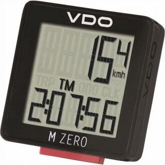 VDO fietscomputer M Zero WR807 zwart/rood