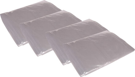 VEBA Klussen Afdekfolie - 4x - afdekzeil - transparant - 4 x 5 meter - voor o.a. schilderen