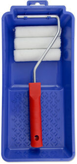 VEBA Lakroller/schuimroller schilderset 10 cm met verfbak en beugel