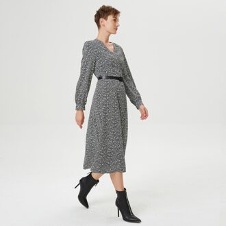 Vecolons V, bloem en toegevoegde riem Zwart