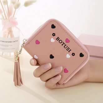 Veelzijdige Vrouwen Portemonnee Kwastje Rits Liefde Vrouwen Korte Portemonnee Nul Portemonnee Vrouwen Kaarthouders Portemonnee Man portemonnee Man Qian Fen
